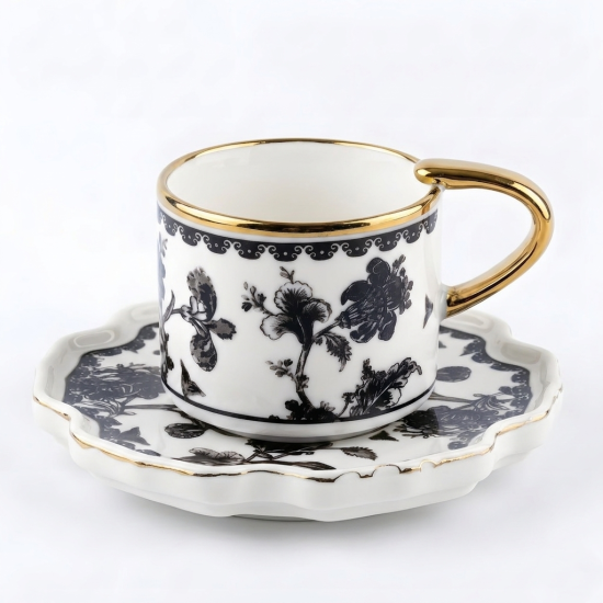 Coffee Cup and Saucer Set - 12 Pcs
